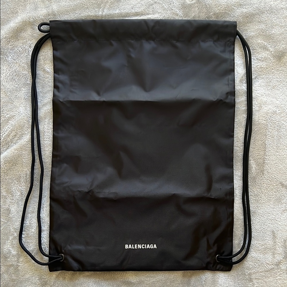 Balenciaga Black Drawstring Bag